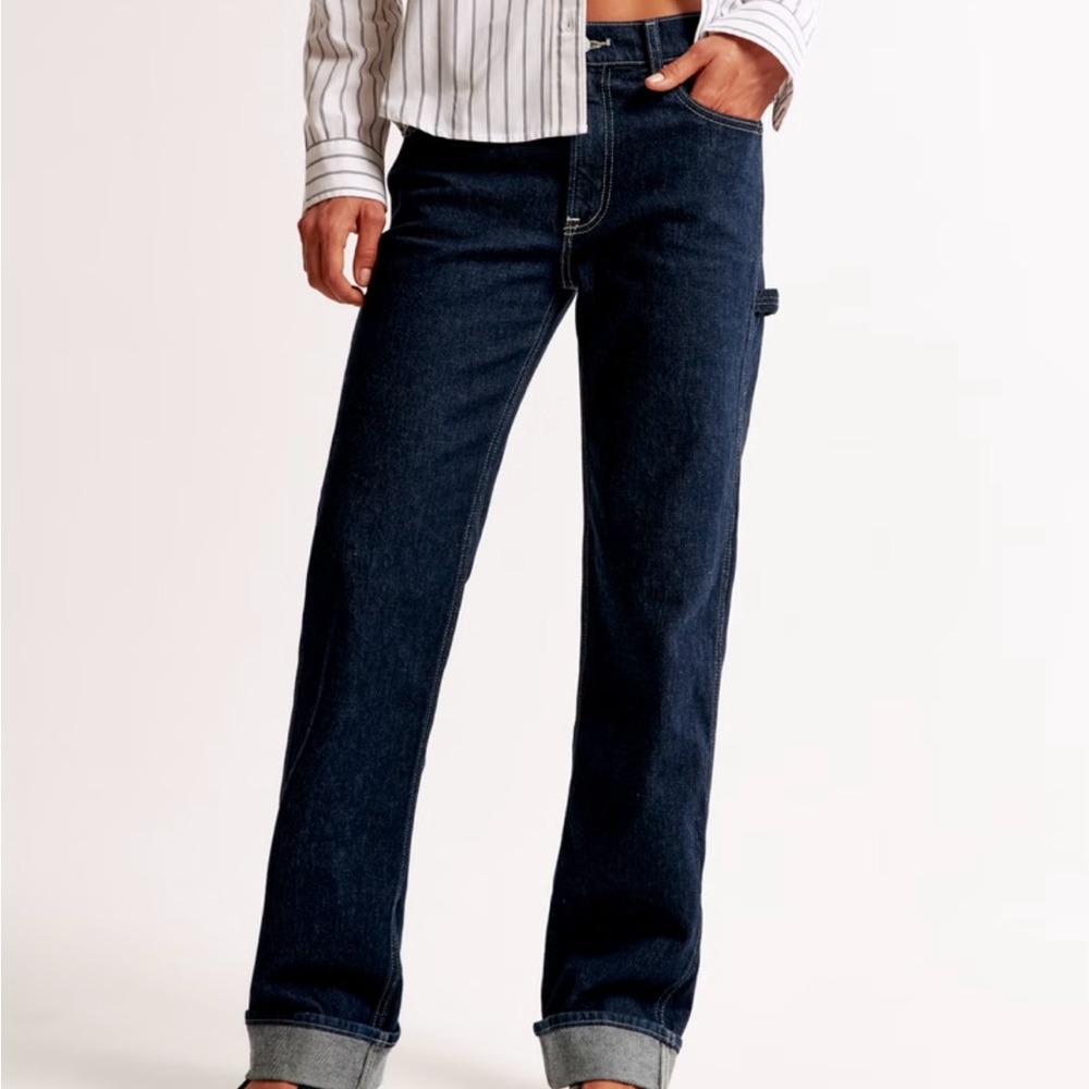 Abercrombie & Fitch Low Rise Baggy Utility Jeans